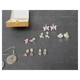 Butterfly Jewelry Box with Assorted Earring Collection