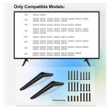 Base Stand fit for TCL Roku 28in - 65inch Smart TV Models Listed, Not Universal Legs, for 32S305 32S355 40S355 40S325 49S423 50S423 55S453 65S446 TV Stand Legs with Screws and Instruction - Retail: $1