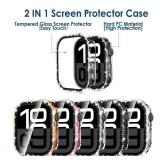 Bling Screen Protector Case Compatible with Apple Watch Series 10 46mm, Protector Case Replacement for iWatch Series 11 10 (46mm). ONLY 2, BLACK And CLEAR. - Retail: $10