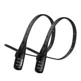 Zip Tie Lock Adjustable Cable Lock for Kids Bike, Fridge, Scooter, Bike Rack, Cabinets, Drawers, Gates, Fences, Helmet,Toolboxes, Lightweight Bicycle Lock, 2 Pack (Black) - Retail: $20