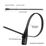 Zip Tie Lock Adjustable Cable Lock for Kids Bike, Fridge, Scooter, Bike Rack, Cabinets, Drawers, Gates, Fences, Helmet,Toolboxes, Lightweight Bicycle Lock, 2 Pack (Black) - Retail: $20