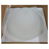 Antique Glass Lamp Shade for Floor lamp, Alabaster Torchiere Lamp Shade Replacement, Floor Lamp Replacement Parts (White Alabaster, 12