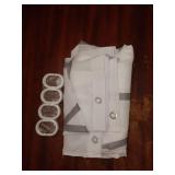 Ombre Grey White Striped Small Shower Curtain for Bathroom 36x72", Geometric Stall RV Shower Curtain Set with Hooks 72 Inches Long Fabric Waterproof Hotel Bath Accessories Machine Washable - Retail: $