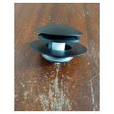 Matte Black Tub Drain Stopper, Hidrop Pop Up Universal Tub Drain Tip Toe Bathtub Drain Stopper, Fit 1.375 to 1.5 Inches, Replaces Lift and Turn, Tip-Toe and Trip Lever Drains for Tub, EZ Installation 