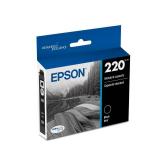 EPSON 220 DURABrite Ultra Ink Standard Capacity Black Cartridge (T220120-S) Works with WorkForce WF-2630,2650, 2660, 2750, 2760 and Expression XP-320,420, 424 - Retail: $14