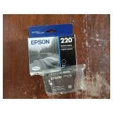 EPSON 220 DURABrite Ultra Ink Standard Capacity Black Cartridge (T220120-S) Works with WorkForce WF-2630,2650, 2660, 2750, 2760 and Expression XP-320,420, 424 - Retail: $14