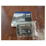 EPSON 220 DURABrite Ultra Ink Standard Capacity Black Cartridge (T220120-S) Works with WorkForce WF-2630,2650, 2660, 2750, 2760 and Expression XP-320,420, 424 - Retail: $14