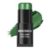 Green Face Paint Stick, Waterproof Dark Green Eye Black Body Paint Sticks for Sports, Painting Kit for Halloween Makeup Zombie Witch Camo Hulk Cosplay Special Effects SFX Costume - Retail: $8