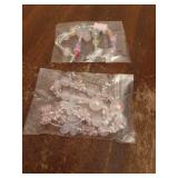 2 PCS Cute Phone Charms Aesthetic Y2K Cellphone Wrist Strap Bedazzling Bear Bow Butterfly Heart Star Flower Accessories Pink Beaded Anti-Theft Chain String for Bag Keychain Airpods Decor - Retail: $7