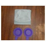 Collapsible Silicone Pee Cups for Ovulation and Pregnancy Tests, 2 Pack with Travel Case, Reusable - Retail: $7