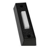 LED Lighted Doorbell Button Push Switch Wall Mounted For Chime Ring (BLACK) - Retail: $6