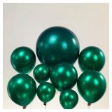 Double stuffed emerald Balloons Different sizes Customized 63 PACK 18+10+5 inch Dark Teal emerald green Balloon Garland kit For Wedding Birthday baby shower anniversary decorations - Retail: $16
