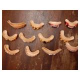 12 Pcs Ugly Fake Halloween Vampire Fangs Teeth Halloween Decoration Theme Costume Party Favors Vampire Denture Teeth - Retail: $8