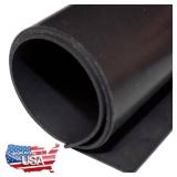 Black Silicone Rubber Sheet, 60A Durometer, 1/32 x 9 x 12 Commercial Grade, Made in the USA, No Adhesive Backing, High Temp Gasket Material - Retail: $10"