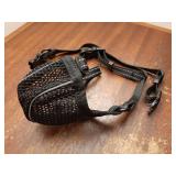 Dog Muzzle, Mesh Soft Muzzle for Small Medium Large Sized Dogs, Breathable Reflective Adjustable Puppy Muzzles with Collar for Scavenging Grooming Biting Chewing, Allows Panting and Drinking - Retail: