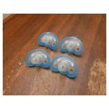 Pacifier for Babies 3 Months and Up, USA Made, Natural Shaped Orthodontic Binky, Lovingly Shared in NICUs & Hospitals Worldwide, Medical-Grade 100% BPA-Free - 4 Pack - Blue - Retail: $10