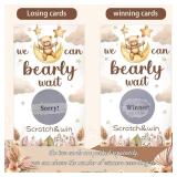 60 Pack Bear Baby Shower Scratch Off Cards We Can Bearly Wait Scratch Off Bear Theme Party Scratch Off Cards Baby Shower Gender Reveal Party Supplies