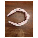 Halloween Headband for Women Pumpkin Ghost Knotted Headband Twist Wide Top Knot Hairband Accessories Halloween Party Decorations Gifts (Spooky Ghost) - Retail: $13