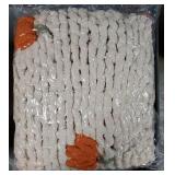 Chunky Knit Throw Blanket Large 50 X 60" 100% Handmade Cream Chenille Loop Yarn Fluffy Soft Knitted Throw Big Cozy Thick Cable Knit Crochet Blanket for Couch Sofa Bed (Orange,Pumpkin) - Retail: $60"