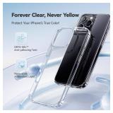 iPhone 16 Pro Max Case Crystal Clear, [Never Yellow Technology] [12FT Military-Grade Protection] Slim Thin Transparent Cover for iPhone 16 ProMax Phone Case 6.9 inch, Clear - Retail: $13