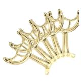 Ceiling Fan Blades Arms Replacement, 5 Pcs 52 Fan Blade Replacement Parts Mounting Bracket Kit for Replacing the Worn Fan Blades, Gold - Retail: $27"