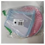 Sponge Core Dog Cone, Inflatable Dog Cone Collar Alternative, Dogs Donut Collar After Surgery, Soft Cone for Large Medium Small Dogs to Stop Licking, No Inflation Required, Clear View(Size 7, Pink) - 