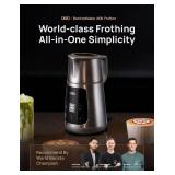 Dreo Milk Frother All-in-1 Electric Foam Maker for Coffee, 15oz/450ml Automatic Foam Frother for Latte Art-level Microfoam, 30+ Drinks, Easy to Clean, Dishwasher Safe, LED display - Retail: $85