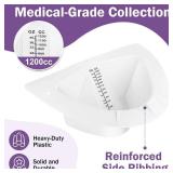 50 Pcs Urine Hats for Toilets Urine Collection Hats Toilet Hats to Catch Urine Cups Pee Cup Urine Collector for Women and The Elderly, 40oz/ 1200cc - Retail: $52