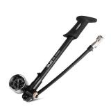 High Pressure Shock Pump, (300 PSI Max) for Fork & Rear Suspension, Lever Lock on Nozzle No Air Loss (Black) - Retail: $32