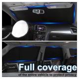 Window Shades for Honda Pilot 2016-2025 EX-L Special Edition Elite Black Edition Touring Accessories Car Side Full Windows Rear Windshield Sun Shade Camping Sun UV Rays Privacy Protection 8PCS - Retai