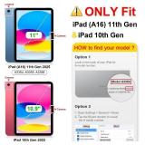 Kids Case for iPad A16 11-Inch 2025 (11th Gen) & iPad 10th Generation (10.9 2022), Durable Shockproof Stand Cover with Screen Protector/Pencil Holder/Handle for Kids, Pink - Retail: $17"