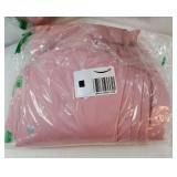 Pink Kids Curtains for Girls Bedroom Silver Print Window Drapes Soft Thick Thermal Insulated Window Treatment Grommet Top Blackout Curtains for Nursery Decor 2 Panels/Rose pink/52Wx54L - Retail: $17