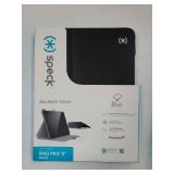 Speck New iPad Pro 11 Inch Case (2024 Model, 5th Gen) - with Pencil Holder, Drop & Camera Protection, Slim Multi Range Stand, Balance Folio, No Auto/Sleep Wake Function - Black/Black/White - Retail: $