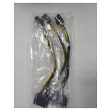 6 Pin SATA Power Cable 3 Pack SATA 15-Pin to 6-Pin PCI Express Card Power Cable Adapter 8 Inch