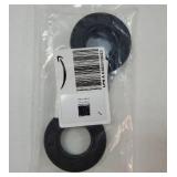 2PCS Oil Seal, Lip Seals, TC 32mm x 62mm x 12mm, Nitrile Rubber Double Lip Spring-Loaded Oil Shaft Seal, Designed for Bearing Shaft, Black