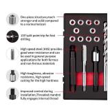 M6X1.0 Thread Repair Kit with 9.4mm Insert HSS Drill, Tap, Installation Driver, Counterbore, Stainless Steel Insert. Missing Pieces - Retail: $99