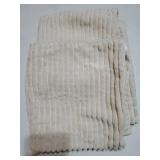 MIULEE Beige Decorative Throw Pillow Covers 18x18 Inch for Couch Bed Sofa Pack of 2 Boho Neutral Farmhouse Throw Pillows Soft Cross Corduroy Patchwork Textured Cushion Cases - Retail: $10