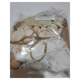 White 1st Birthday High Chair Banner - Wood Bead Tassel Garland - Pure Angel 1st Birthday Photo Backdrop - Wall Hangings Decorative For Kids - Retail: $16