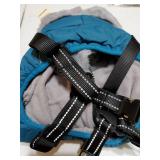Dog Coat,Windproof Dog Coat for Medium Dogs,Dogs Jackets with Harness Built in,Waterproof Doggy Coats with Zipper On Back,Reflective Cold Weather Coats for Dachshund Boston Terrier,Blue,M - Retail: $3