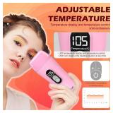 Digital Roll On Wax Kit, Honey Thermostatic Roller Waxing Kit for Sensitive Skin, Depilatory Soft Wax Warmer with 2 Cartridge Refill 10 Wax-removing wipes and 100pcs Wax Strips - Retail: $27