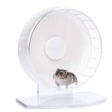 Super-Silent Hamster Exercise Wheels - Quiet Spinner Hamster Running Wheels with Adjustable Stand for Hedgehog Gerbils Mice or Other Small Animals (S, White) - Retail: $34