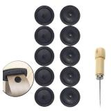 Y-Axis 5 x Seat Belt Button Buckle Clip Stop - Universal Fit Stopper Kit Black (5 Sets) - Retail: $6