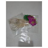 24Pcs Glitter Tropical Cupcake Toppers, Palm Tree Cake Topper Aloha Cupcake Picks Flower Cupcake Decorations for Luau Hawaiian Theme Baby Shower Birthday Party Supplies(Leaves B) - Retail: $8