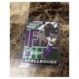 2023 Panini Donruss Elite Football Spellbound Justin Jefferson Minnesota Vikings Card