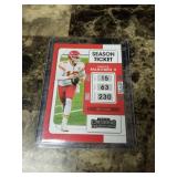 2021 Panini Contenders Football Patrick Mahomes Kansas City Chiefs Card