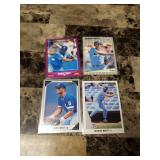 4pk George Brett Kansas City Royals Baseball Cards