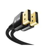 Stouchi VESA Certified DisplayPort 2.1 Cable 10FT, 54Gbps UHBR13.5 [16K 8K 4K@240Hz] Long DP Cord, Support FreeSync G-Sync, DSC 1.2a, Snag-Free Connector for RTX 5090/4090, Gaming Monitor