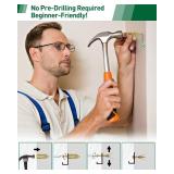 154Pcs Self Drilling Drywall Anchors No Drill, 3 Sizes Metal Drywall Anchors and Expansion Screws Kit for Sheetrock - Zinc Plated Steel Holds 100LBS+ for Wall Decors, Mirror, Frames, Picture, TV Mount