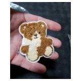 Nicime 16pcs Plush Bear Iron/Sew on Patches, Cute Animal Embroidered Applique, DIY Decoration for Clothes, Hat, Bag, Jeans, Dress, Shirt