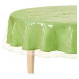 BNYD Clear Plastic Tablecloth Protector, Table Cloth Vinyl (70 Round)